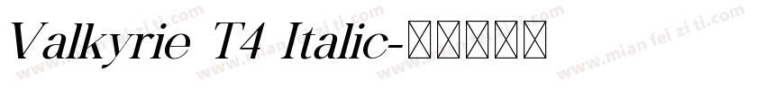 Valkyrie T4 Italic字体转换